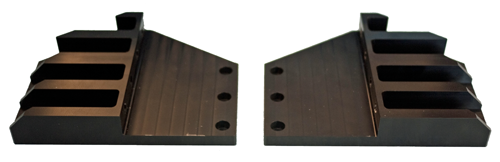 Center-mount brackets for 19-inch rack