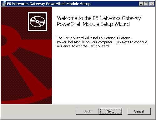 F5 Networks Gateway PowerShell Module Setup Wizard
